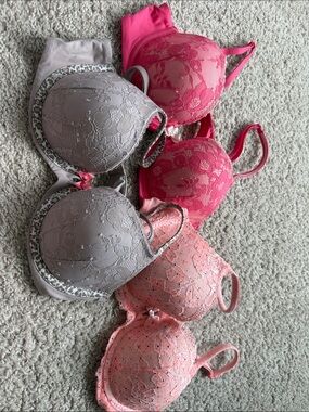 Set of three body by Victoria lined Demi bras